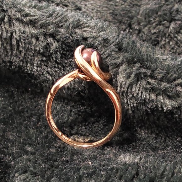 TAHITIAN PEARL14 KT. GOLD RING, VINTAGE 1990 BEAUTIFUL RING - Picture 12 of 15